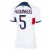 Billige Paris Saint-Germain Marquinhos #5 Udebane Fodboldtrøjer Dame 2023-24 Kortærmet